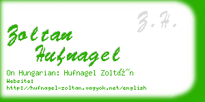 zoltan hufnagel business card